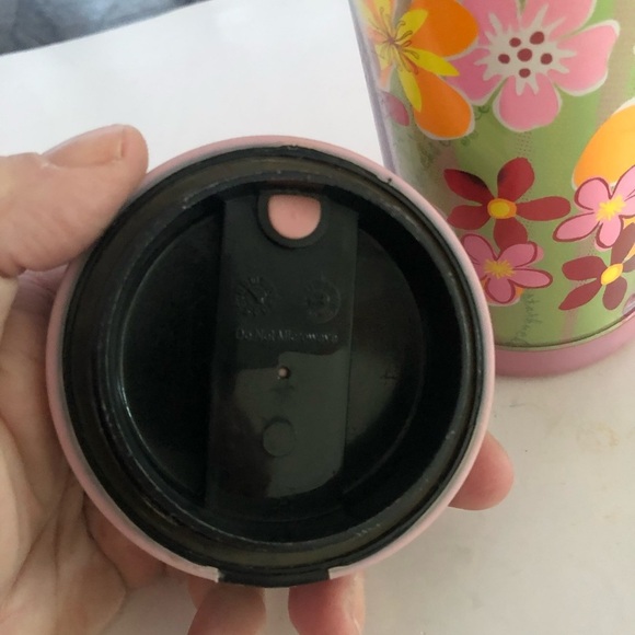 Starbucks Floral Travel Mug - Green and Pink - Picture 9 of 9